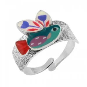 Anillo Pájaro Verde DANS LES NUAGES Taratata*Taratata Bijoux Clearance