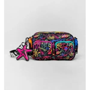 Bolso Bandolera Negro Grafiti Es de Colores*Lolina New