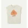 Camiseta Algodón Blanca Manga Corta Estampado Perro*Compañía Fantástica Online