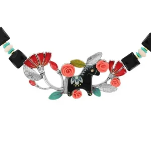 Collar Gargantilla Caballo Folk Couleur Argent Multi Taratata*Taratata Bijoux Sale