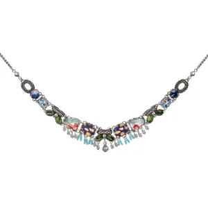 Gargantilla Collar Corto Abalorios Multicolor R3492*Ayala Bar New