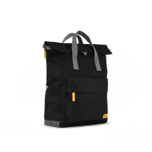 Mochila Amarilla Canfield B Nylon Reciclado All Black Corn*Roka London New