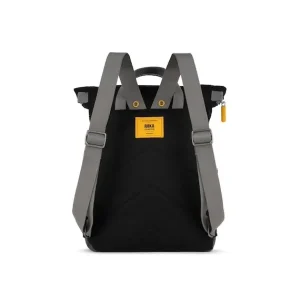 Mochila Amarilla Canfield B Nylon Reciclado All Black Corn*Roka London New