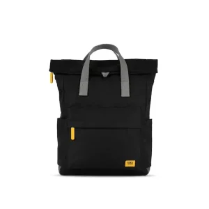 Mochila Amarilla Canfield B Nylon Reciclado All Black Corn*Roka London New
