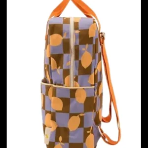 Mochila Grande Limón y Cuadrados*Sticky Lemon Clearance