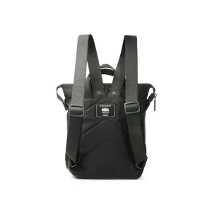 Mochila Negra Bantry B Nylon Reciclado All Black*Roka London New