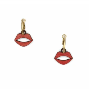 Pendientes de Madera Boca Eye in a Mouth*Diseño de Autor Hot