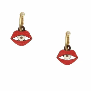 Pendientes de Madera Boca Eye in a Mouth*Diseño de Autor Hot