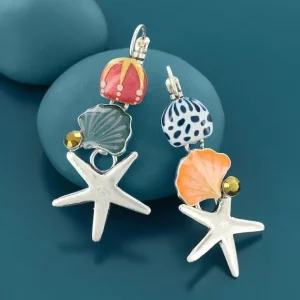 Pendientes Estrella de Mar Abysses Couleur Argent Multi Taratata*Taratata Bijoux Clearance