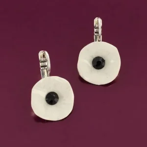 Pendientes Flor Blanca Mambo Couleur Argent Blanc Taratata*Taratata Bijoux Discount