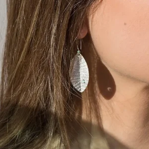 Pendientes Menta Largos Plata*Maka Dama Discount