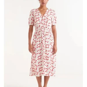 Vestido Camisero Midi Estampado Cerezas*Compañía Fantástica Discount