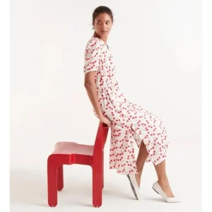 Vestido Camisero Midi Estampado Cerezas*Compañía Fantástica Discount