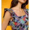Vestido Corto Estampado con Volantes Moonstone*Minueto Online